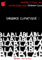 Urgence climatique Bla bla bla bla
